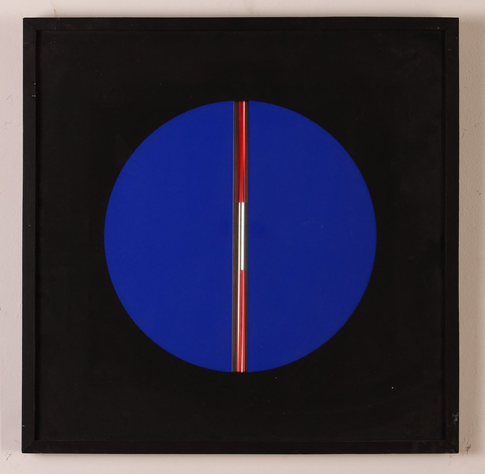 Milan Dobeš  "Blue Circle with Red & Chrome Tube (1 of 5)