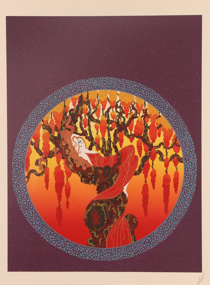 Erte original serigraph "Heat" (1 of 7)