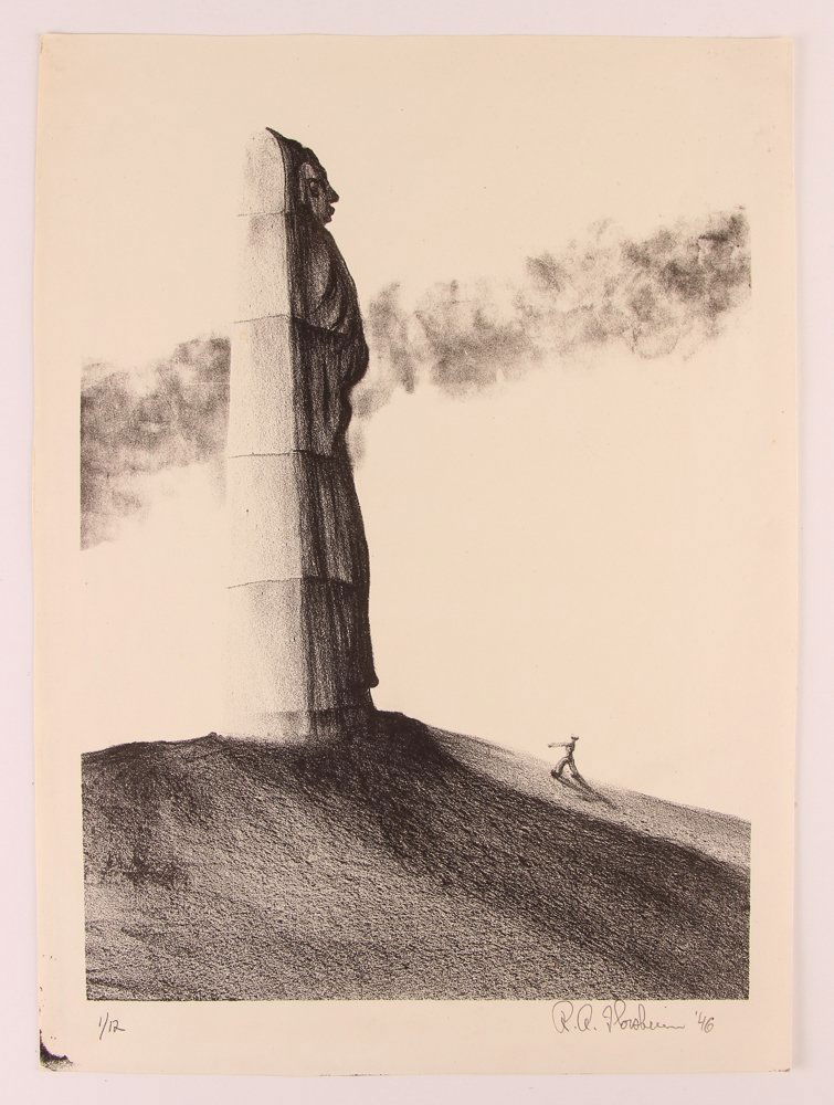 Richard Florsheim 1946 litho It Ends in New Beginning (1 of 6)