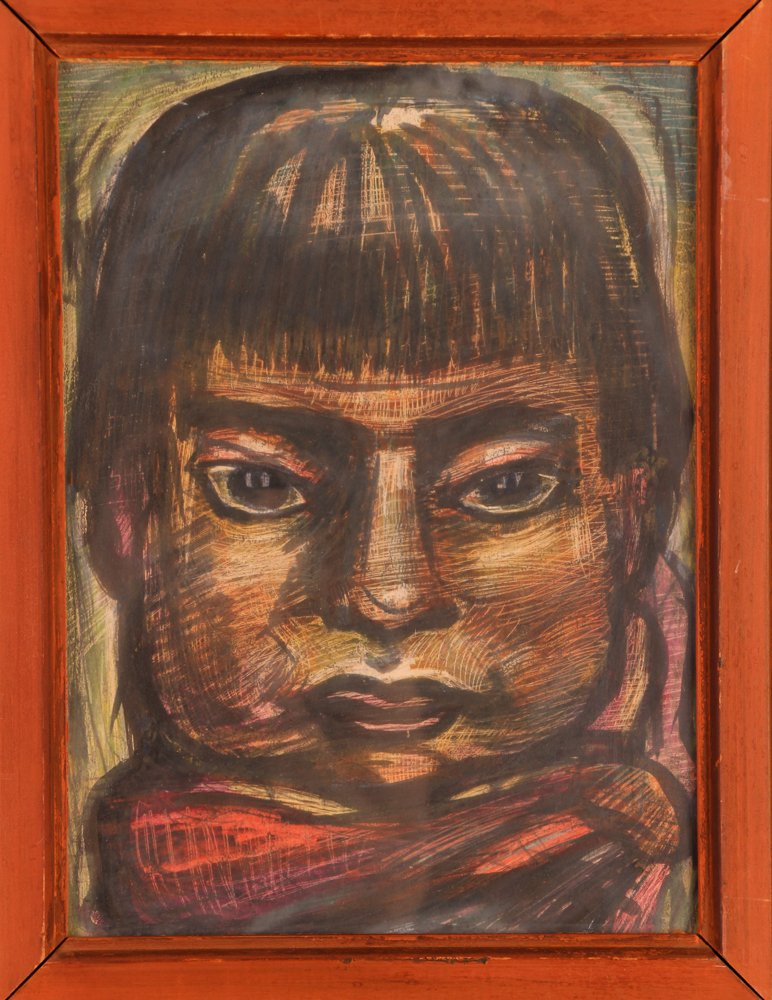 Arturo Nieto pastel Incan Child (1 of 5)