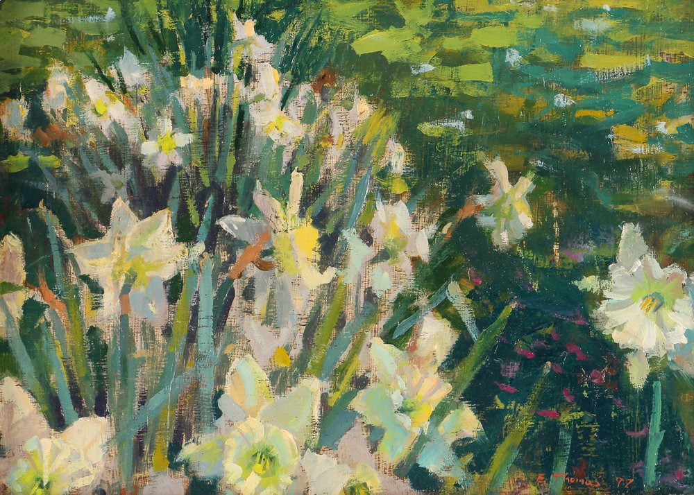 Edward Thomas 1997 ptg. Daffodil Study (1 of 6)
