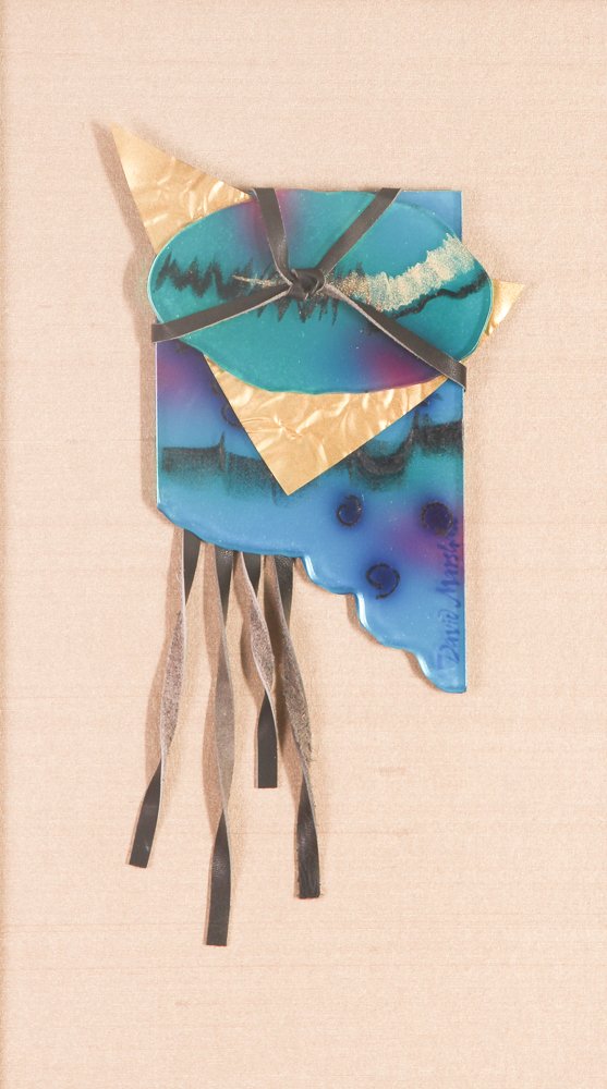 Pair of David Marshall Mixed Media Brutalist Wall: Artist: David Marshall Designs (Scotch/Spanish, Active 1968), relationship with artist dissolved 1997 Title: Pair of David Marshall Mixed Media Brutalist Sculptural Wall Hangings Date: circa 1991 Medi