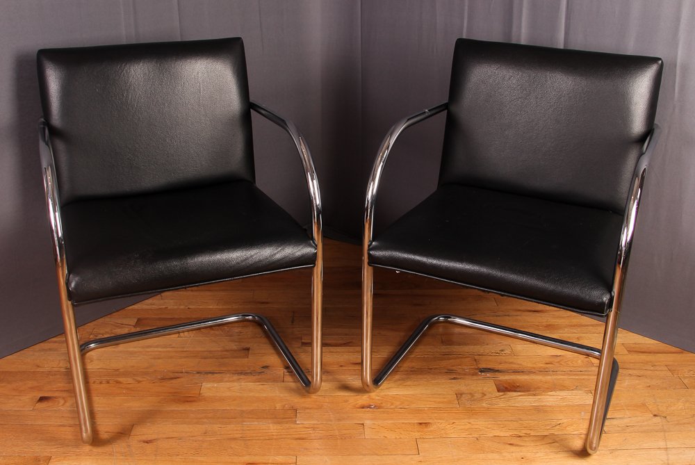 2 Mies Van Der Rohe Tubular Brno Chairs (1 of 6)