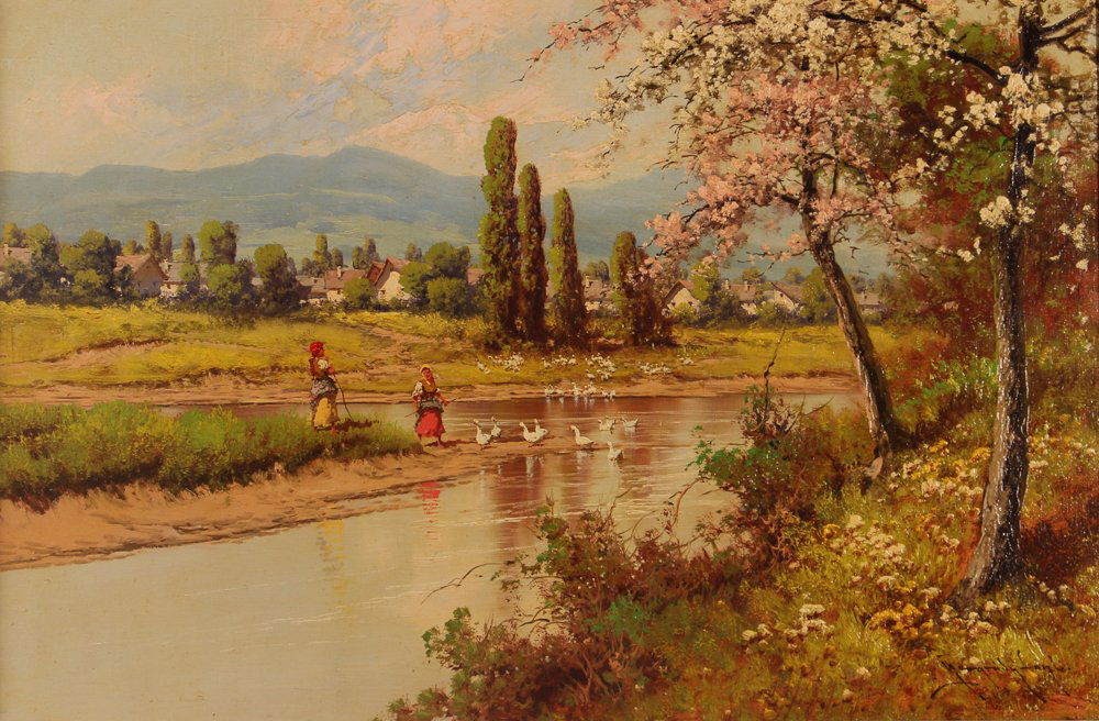 Lazlo Neogrady painting  Duck Crossing (1 of 4)