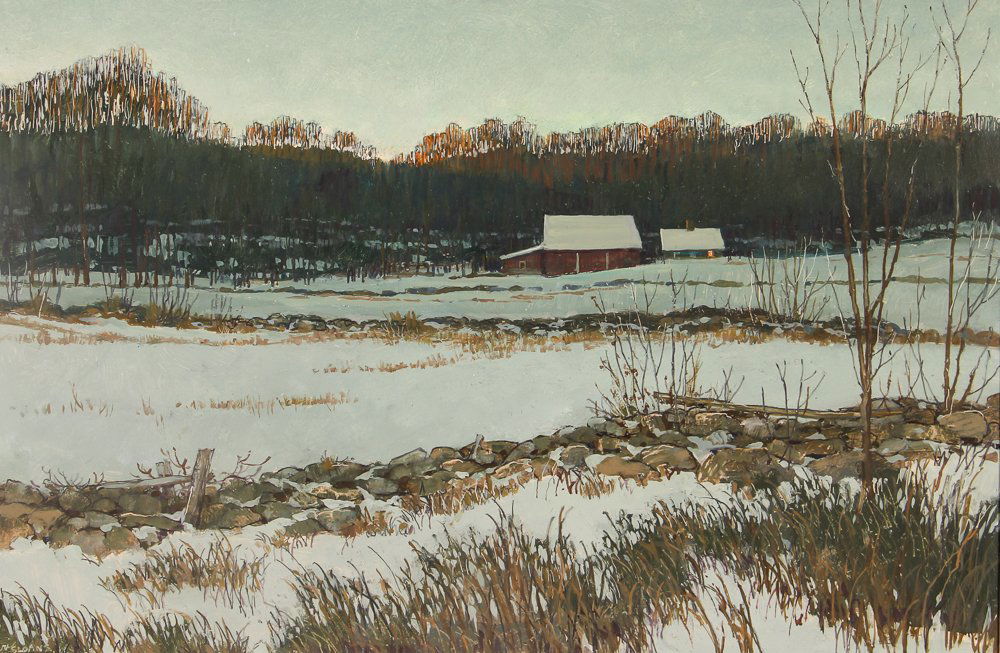 Eric Sloane oil ptg. "Berkshire Winter" (1 of 6)