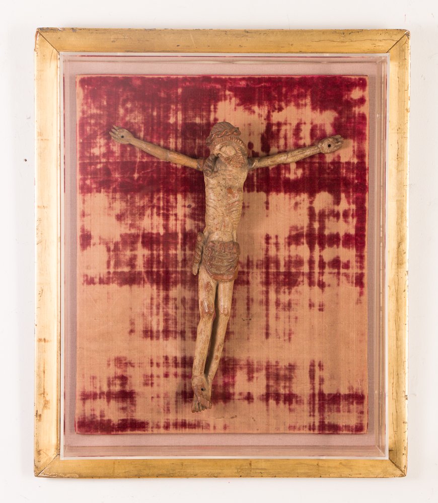 Antique Carved Wood Crucifixion, beautifully carved (1 of 5)