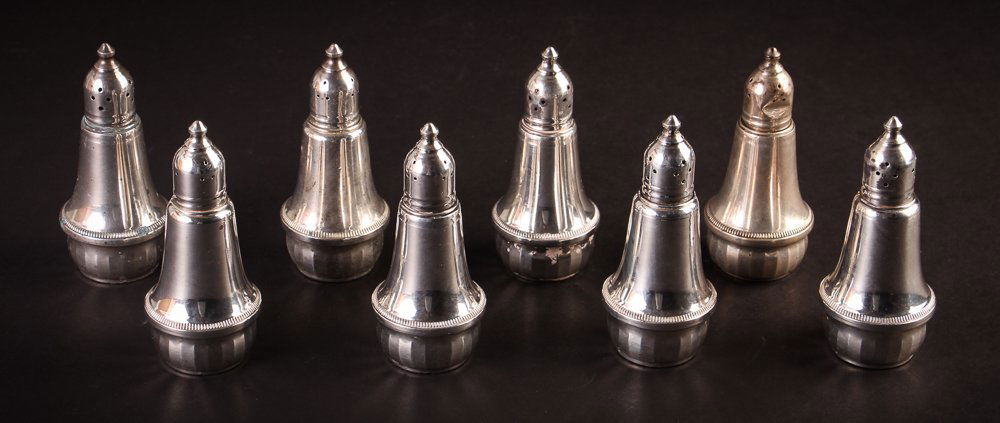 Eight Weighted Sterling Silver Shakers (1 of 5)