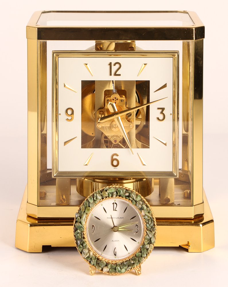 Square Dial Swiss Le Coultre & Cle Atmos Clock w (1 of 8)