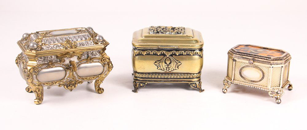 Three Assorted European Jewel Caskets (1 of 6)