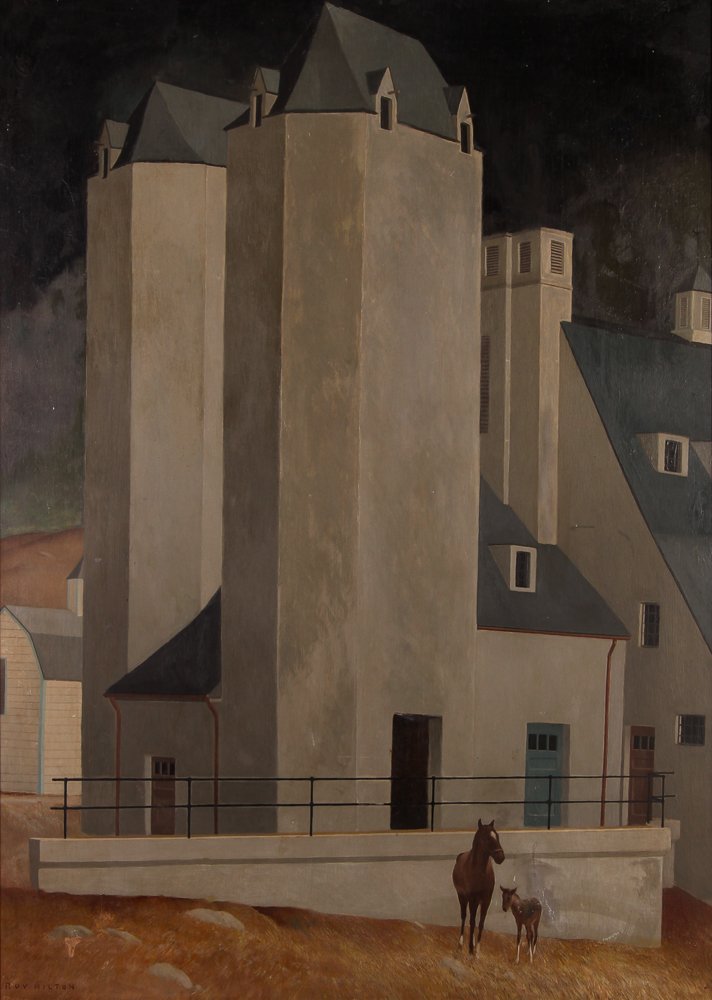 Roy Hilton 1947 painting "Back to The Barn" (1 of 9)