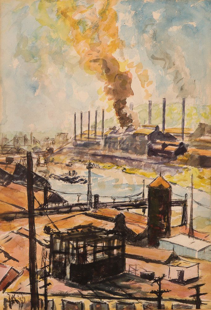 Julius Kahn w/c "Steelmaking on The Mon" (1 of 6)