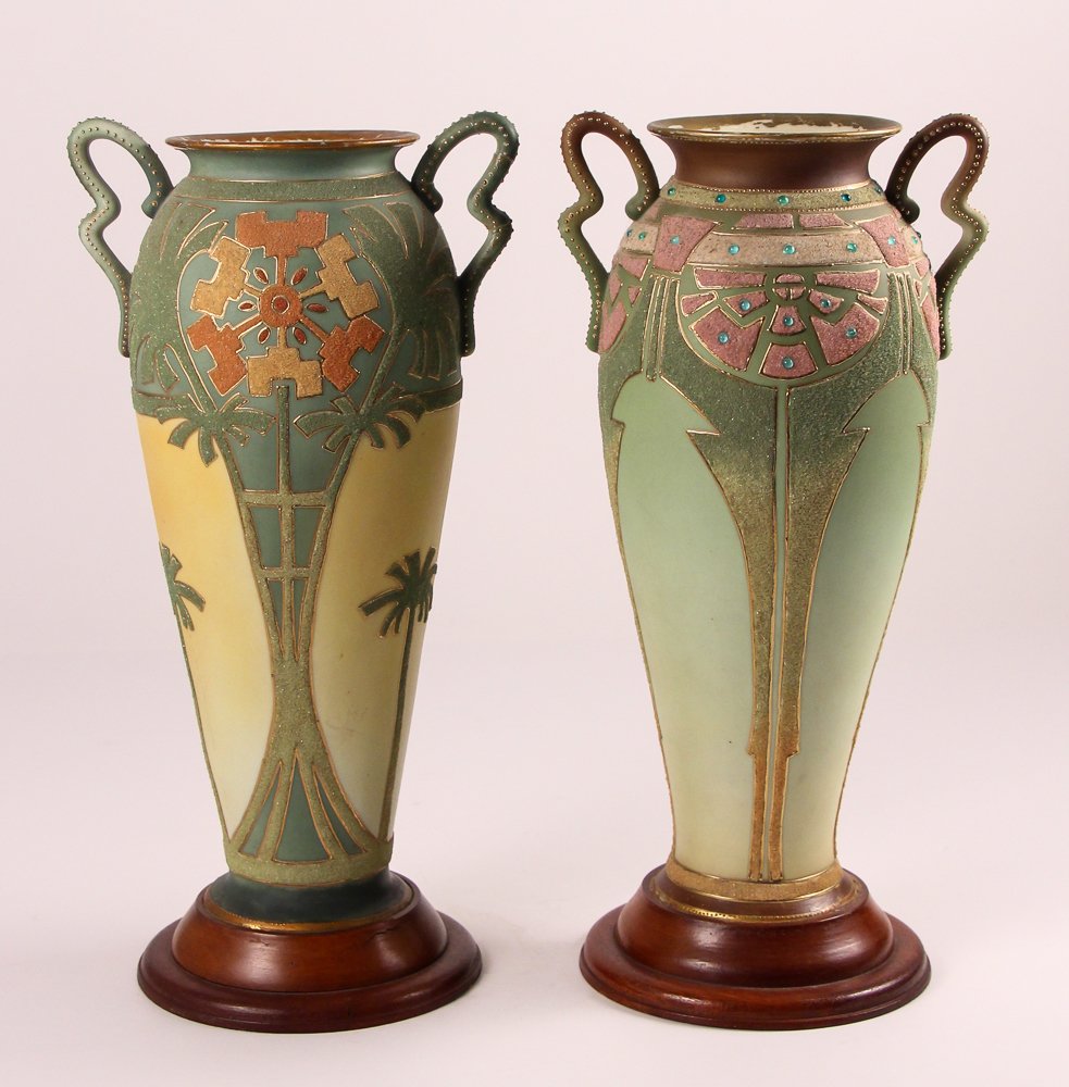 Pair of Coralene Vases (1 of 6)