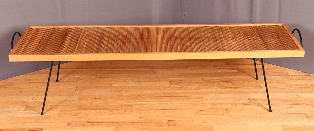 LaVerne California Modern Dowel Top Coffee Table Bench (1 of 6)