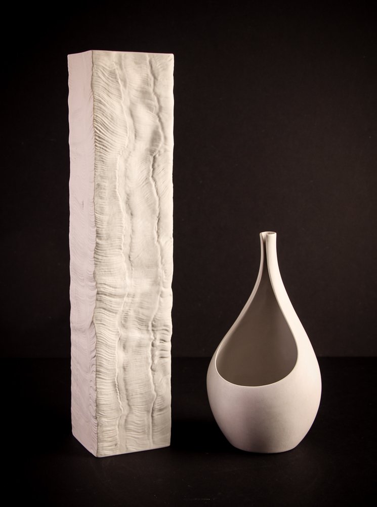 Two Mid Century Modern European Porcelain Vases (1 of 9)