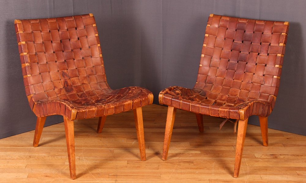 Pair of Jens Risom for Knoll Strap Chairs (1 of 8)
