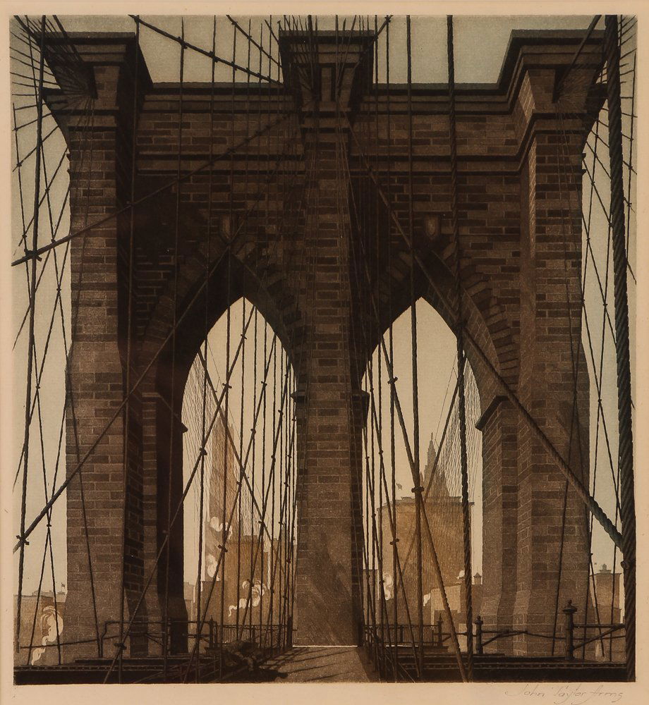 John Taylor Arms Gates of the City Etching and Aquatint (1 of 6)