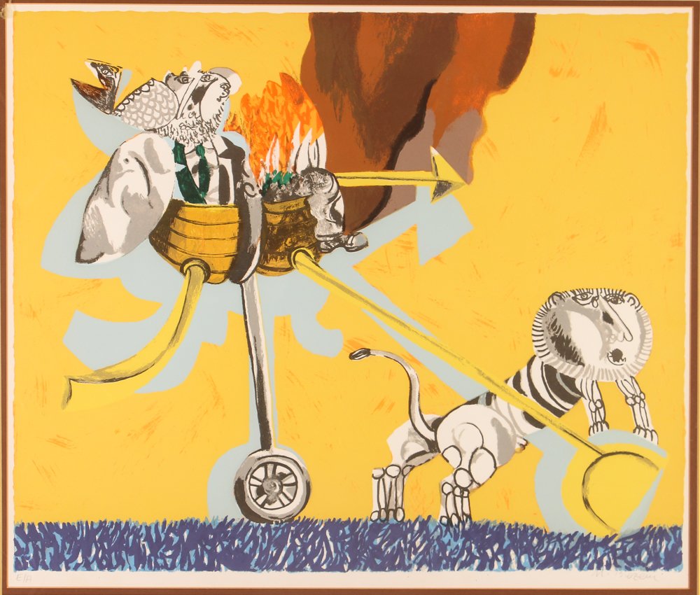 2 Naftali Bezem Orig Signed Lithos & Solari etching (1 of 10)