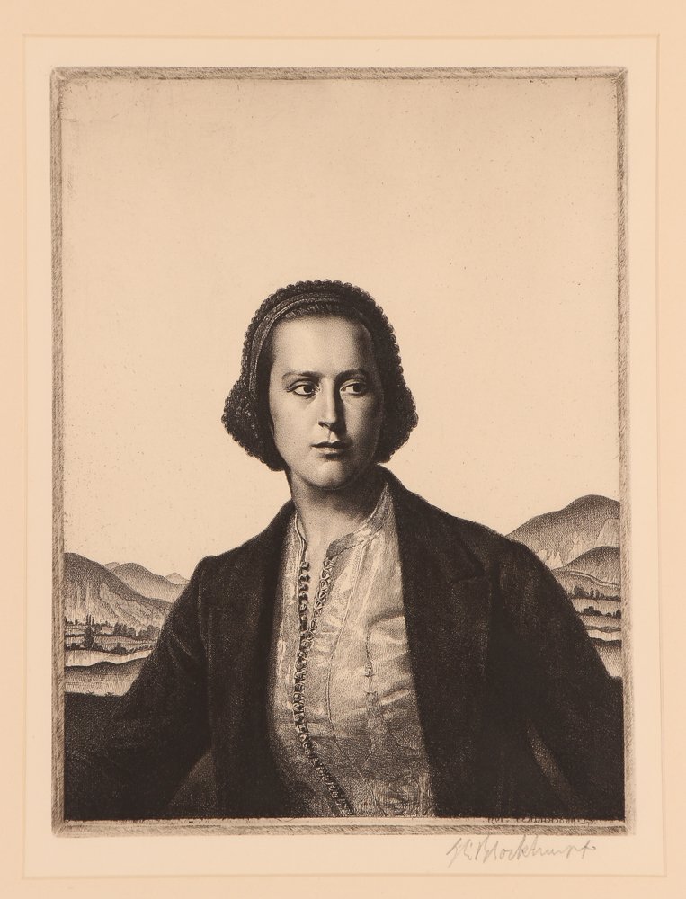 Gerald Brockhurst Young Womanhood Etching 1931 (1 of 7)