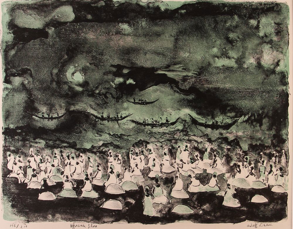 Adolf Arthur Dehn Litho "African Shore" (1 of 6)