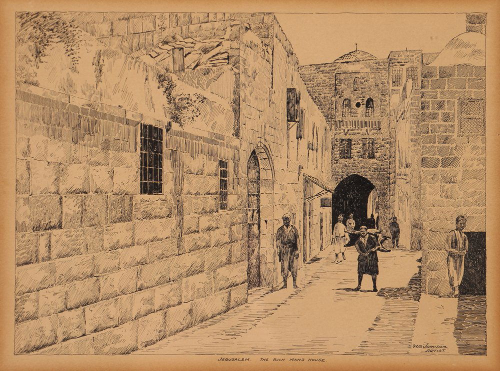 W.B. Jamison drawing "Jerusalem The Rich Mans House" (1 of 7)