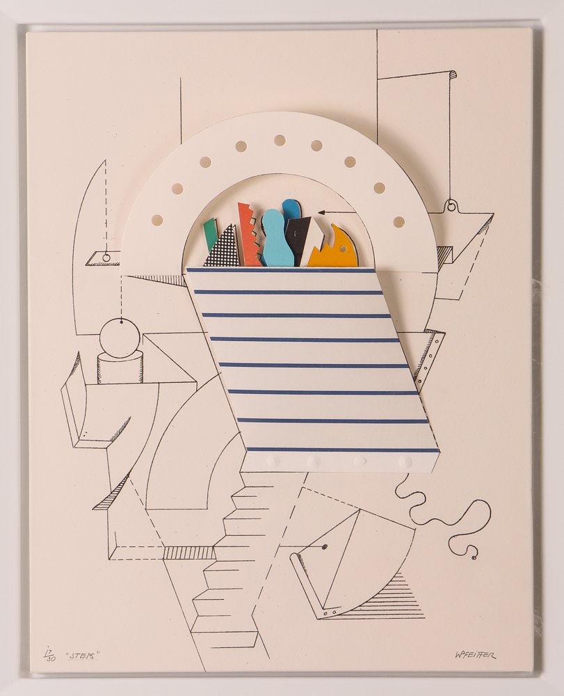 Werner Pfeiffer collage multiple "STEPS" (1 of 7)