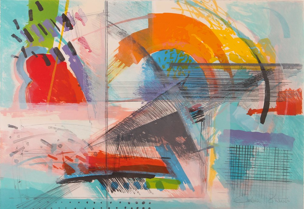 Calman Shemi color litho "Summer Morning" (1 of 5)