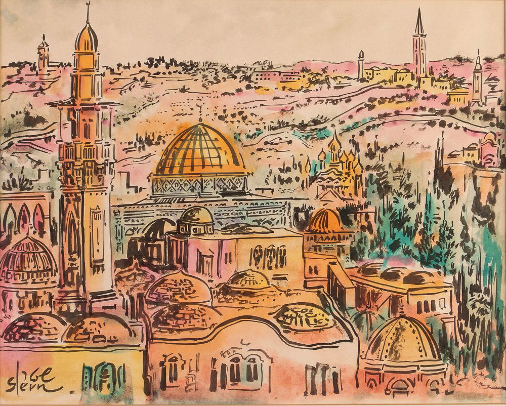 2 Yossi Stern watercolor drawings (1 of 6)