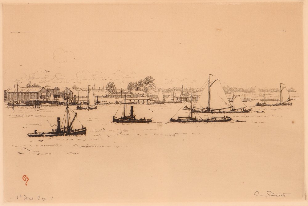 2 Eugene BEJOT etchings Paris & Anvers (1 of 10)