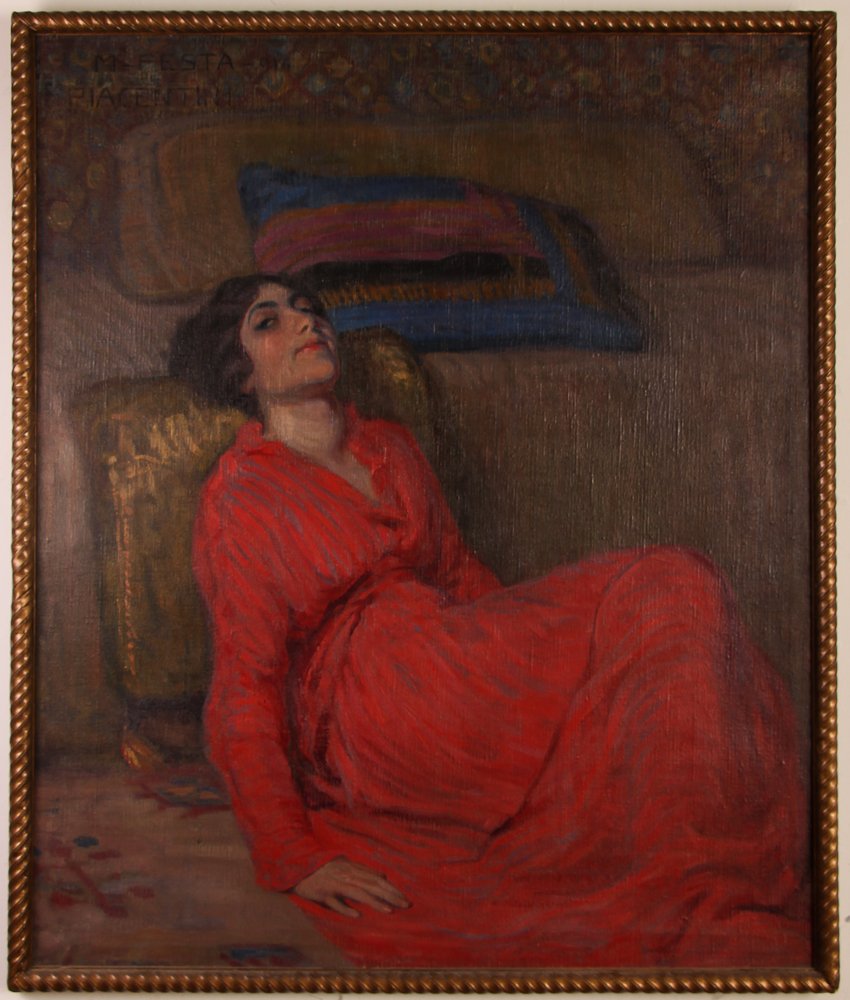 MATILDE PIACENTINI FESTA painting "Reclining Woman" (1 of 6)