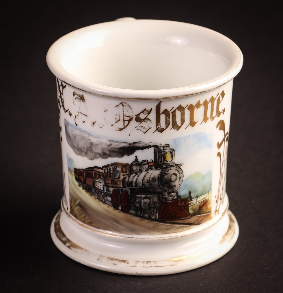 Occupational Shaving Mug, Steam Locomotive (1 of 7)