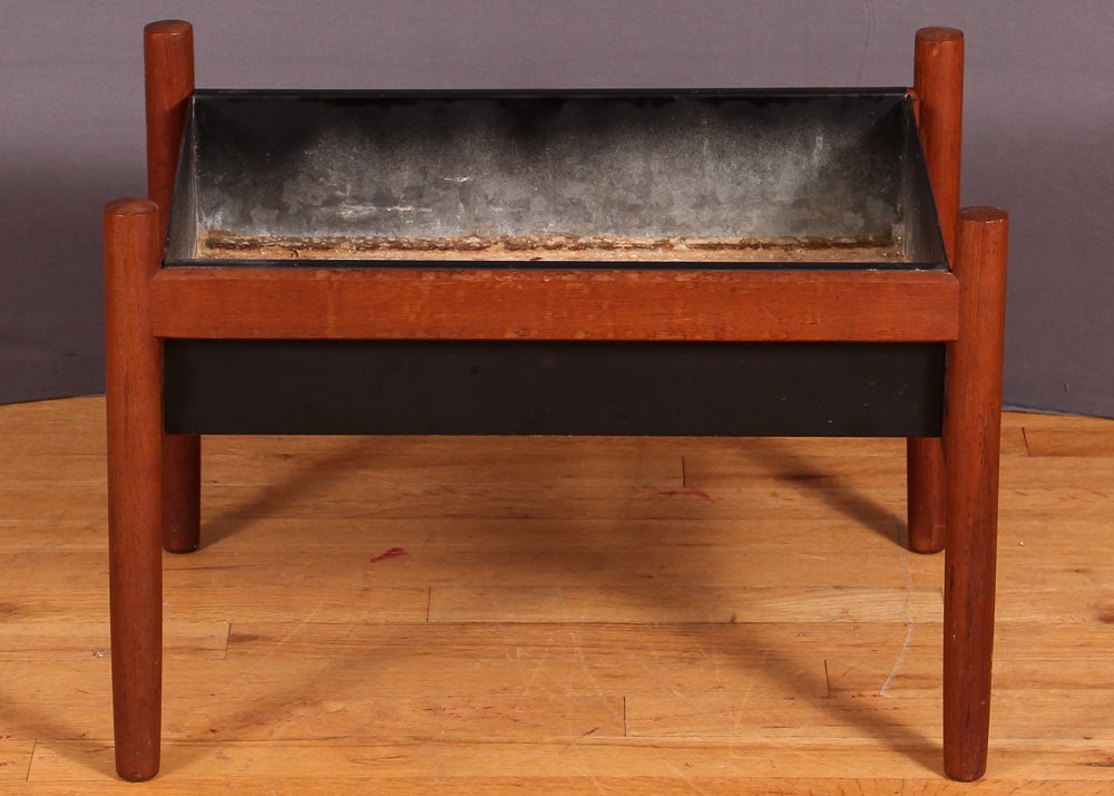 Spottrup Danish Teak and Tin Plant Stand (1 of 6)
