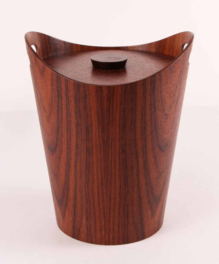 Midcentury Dansk Style Teak and Aluminum Ice Bucket (1 of 5)