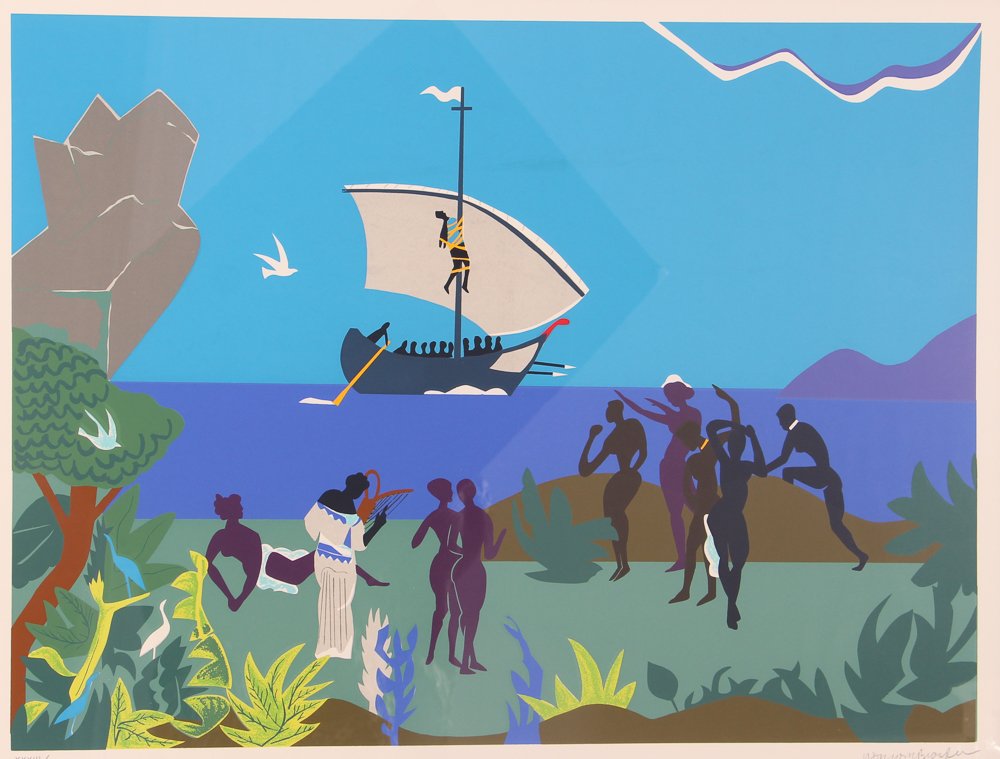 Romare Bearden 1979  Siren's Song (Odysseus Suite) (1 of 5)