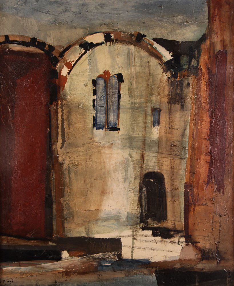 Emile Marze painting "Entree D'une Maison" (1 of 7)