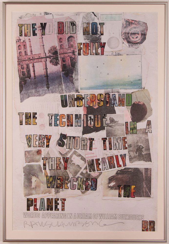 2 Robert Rauschenberg Posters, one pencil signed They (1 of 7)