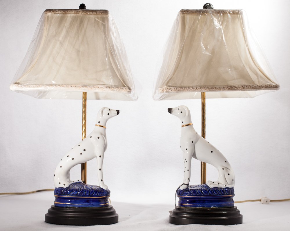 Staffordshire 2024 dog lamps