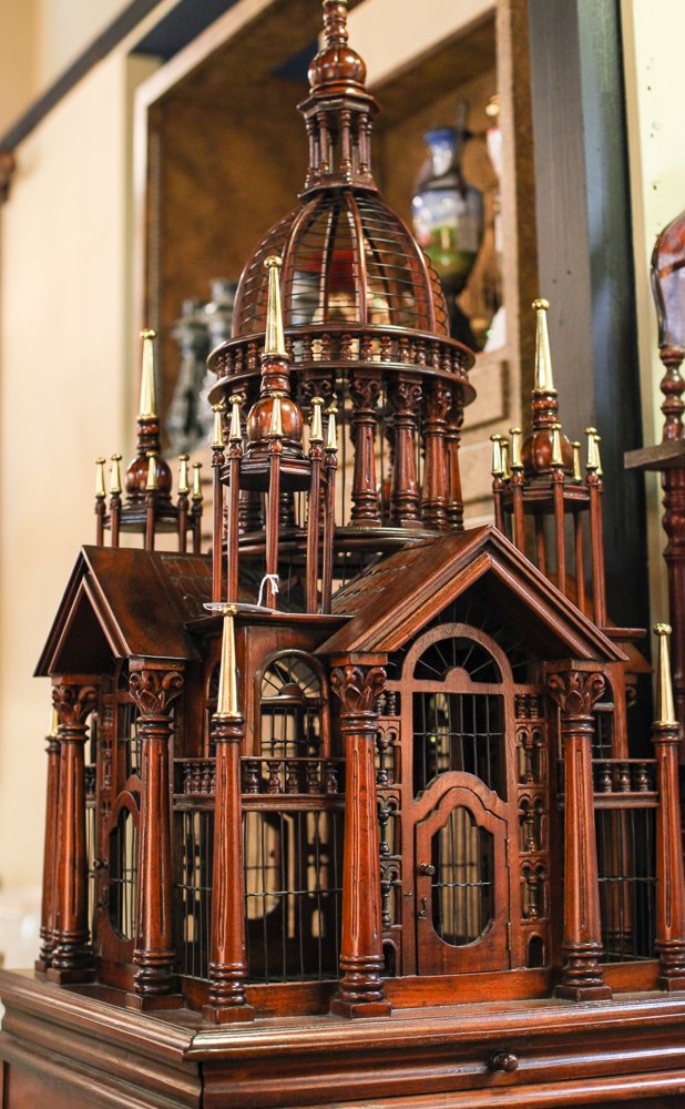 Victorian Style Bird Cage on Stand (1 of 5)