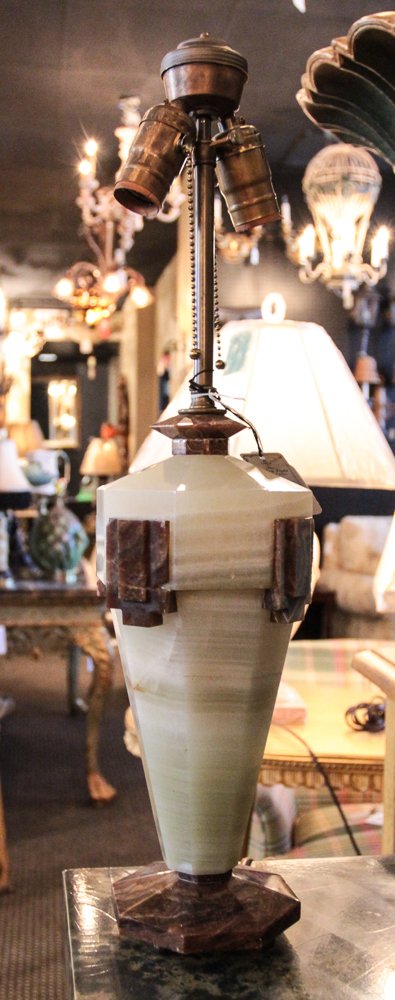 Art Deco Onyx Table Lamp (1 of 2)