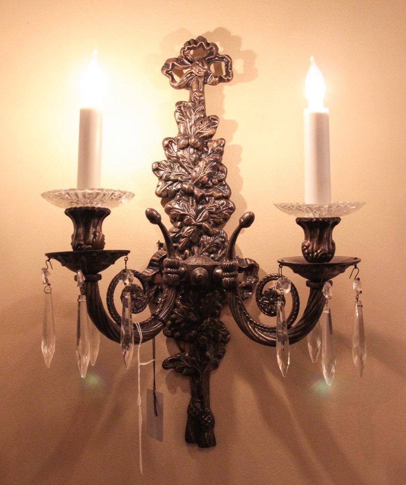 Pair of Crystal Sconces (1 of 2)