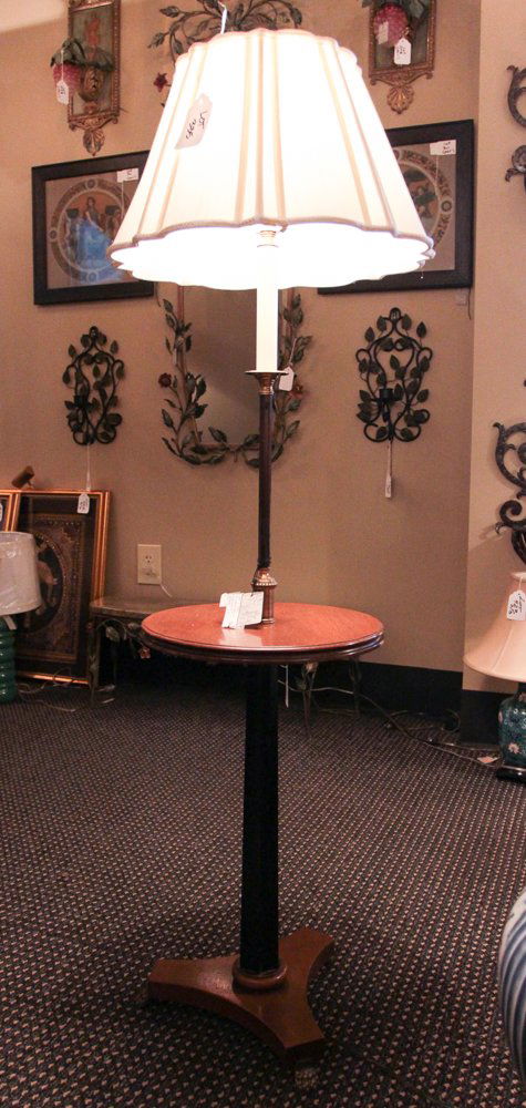 2 Empire Style Floor Lamps with Table (1 of 4)
