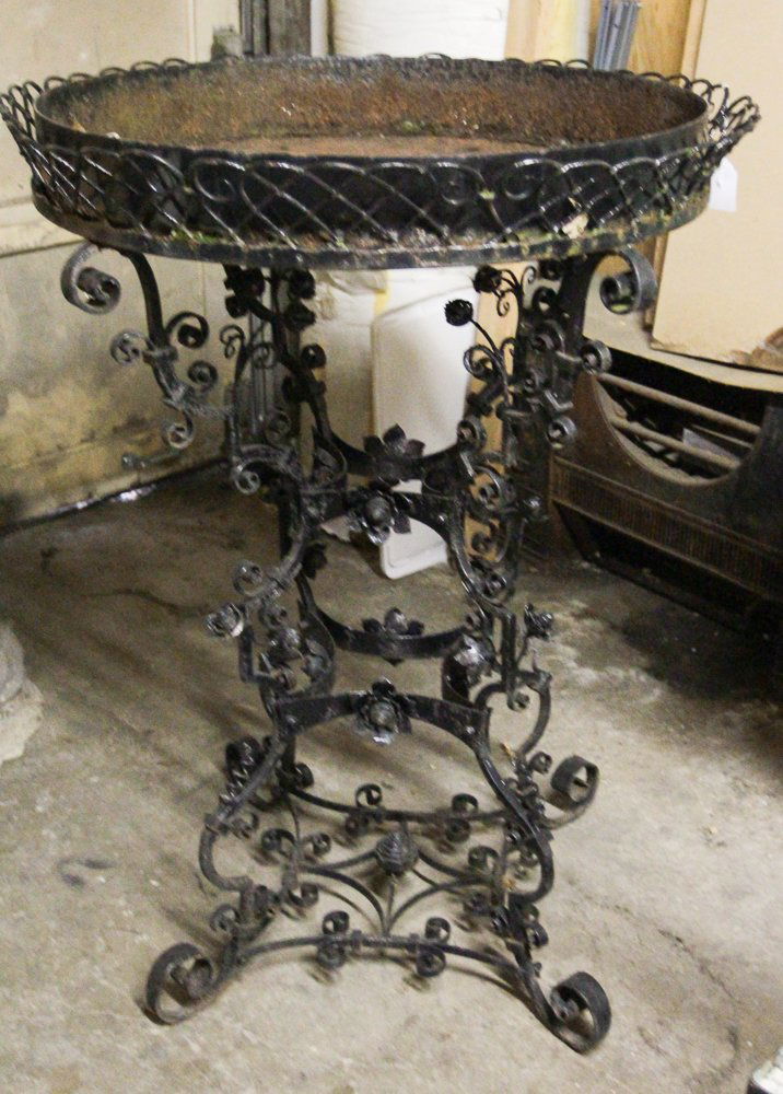 Antique Wrought Iron Fernery or Plant Stand (1 of 1)