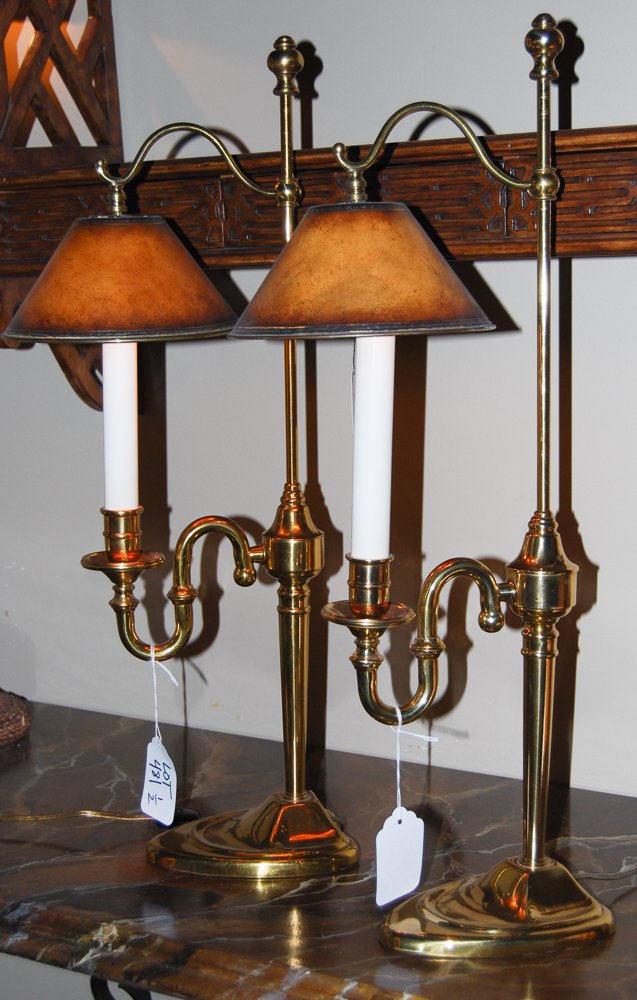 Pair Lamps with Candleshades by Maitland-Smith (1 of 3)