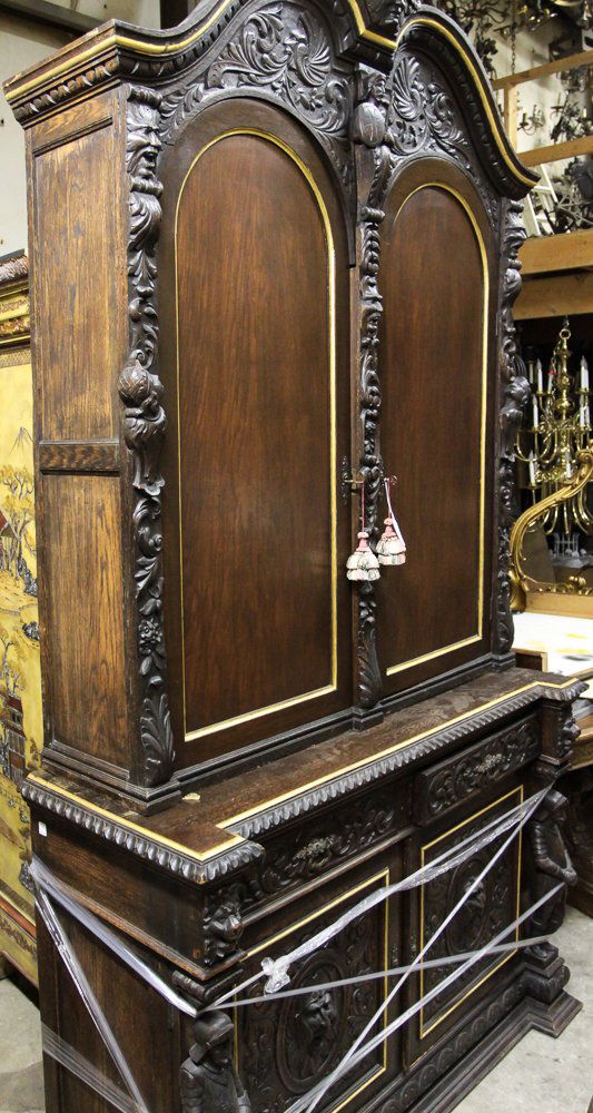 Massive Antique Bookcase (1 of 1)