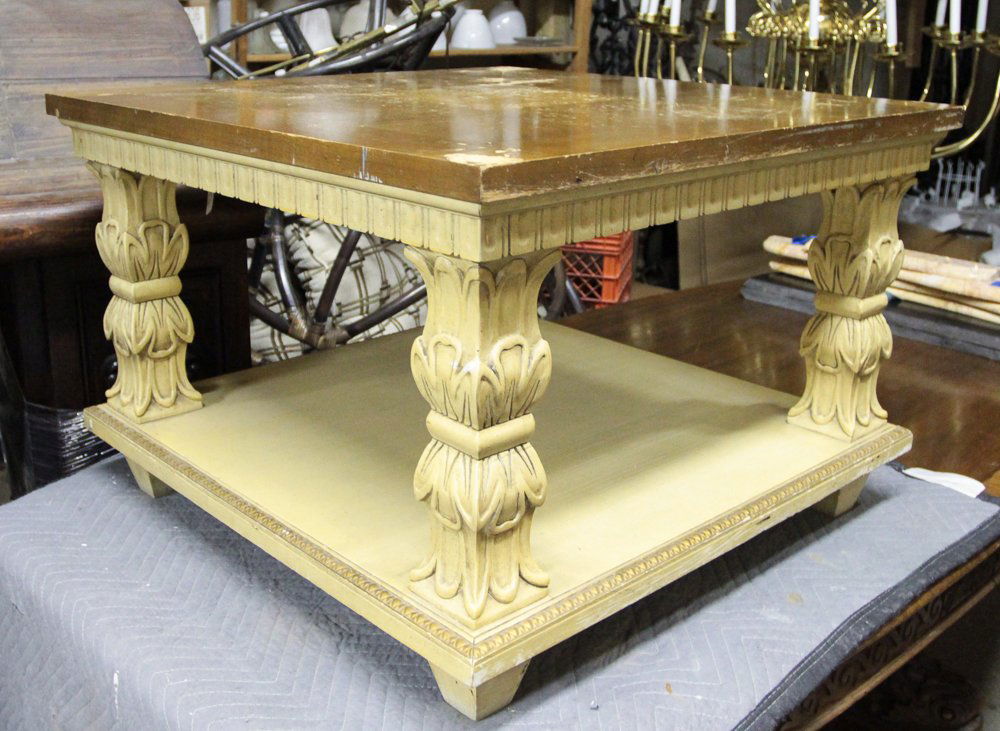 Pair Painted Wood End Tables (1 of 4)