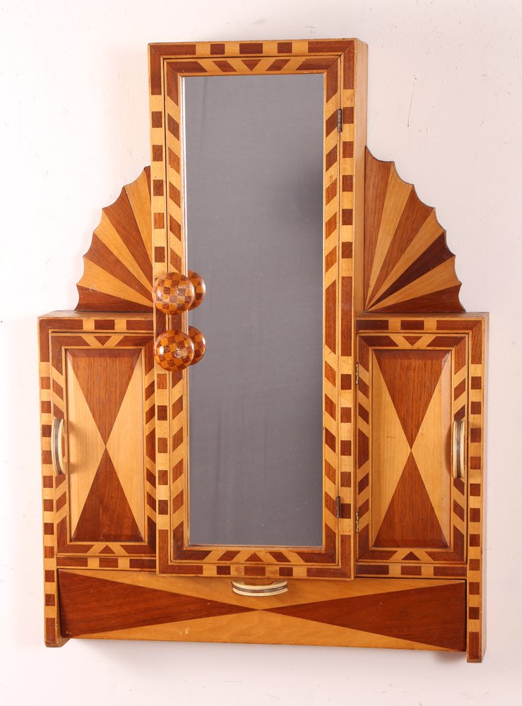Art Deco hanging Bathroom Wall Vanity (1 of 8)