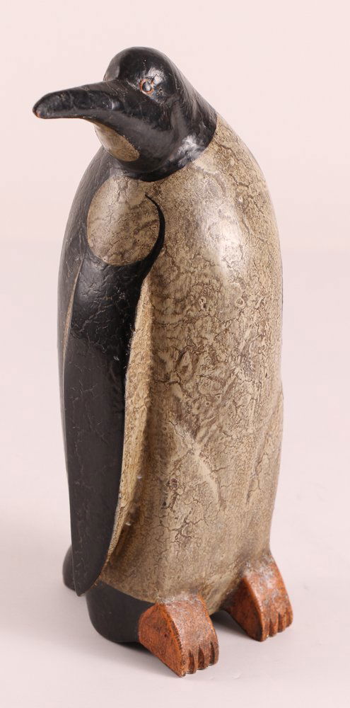 American Carved Folk Art Penguin w Original Paint (1 of 5)