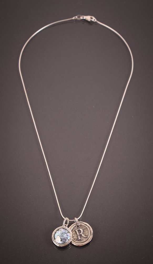 Or Paz Israeli Sterling & Glass Pendant (1 of 7)