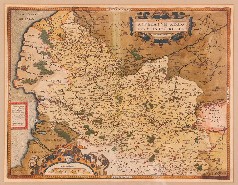 Early European Map, Artois, Later Edition of Antwerp (1 of 7)