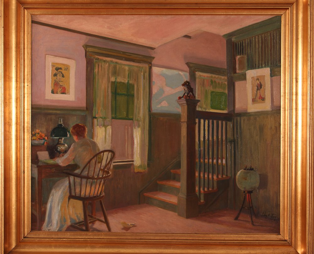 John Rettig  oil on canvas "Mission Oak" (interior) (1 of 7)