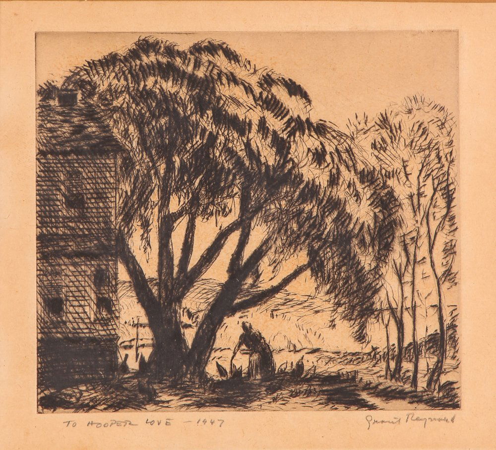 4 Grant Tyson Reynard Noted Etchings with Ephemera (1 of 10)